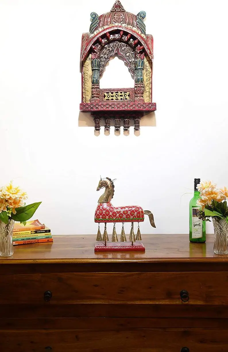 UNIQUE TEN BELL HOURSE TABLE DECORE Newest Amazon Hot Selling Custom  Decorative Metal Luxury Party Office Home Table decoration