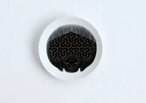 Customized Porcelain Small Plate wit Graphic Design for Gift