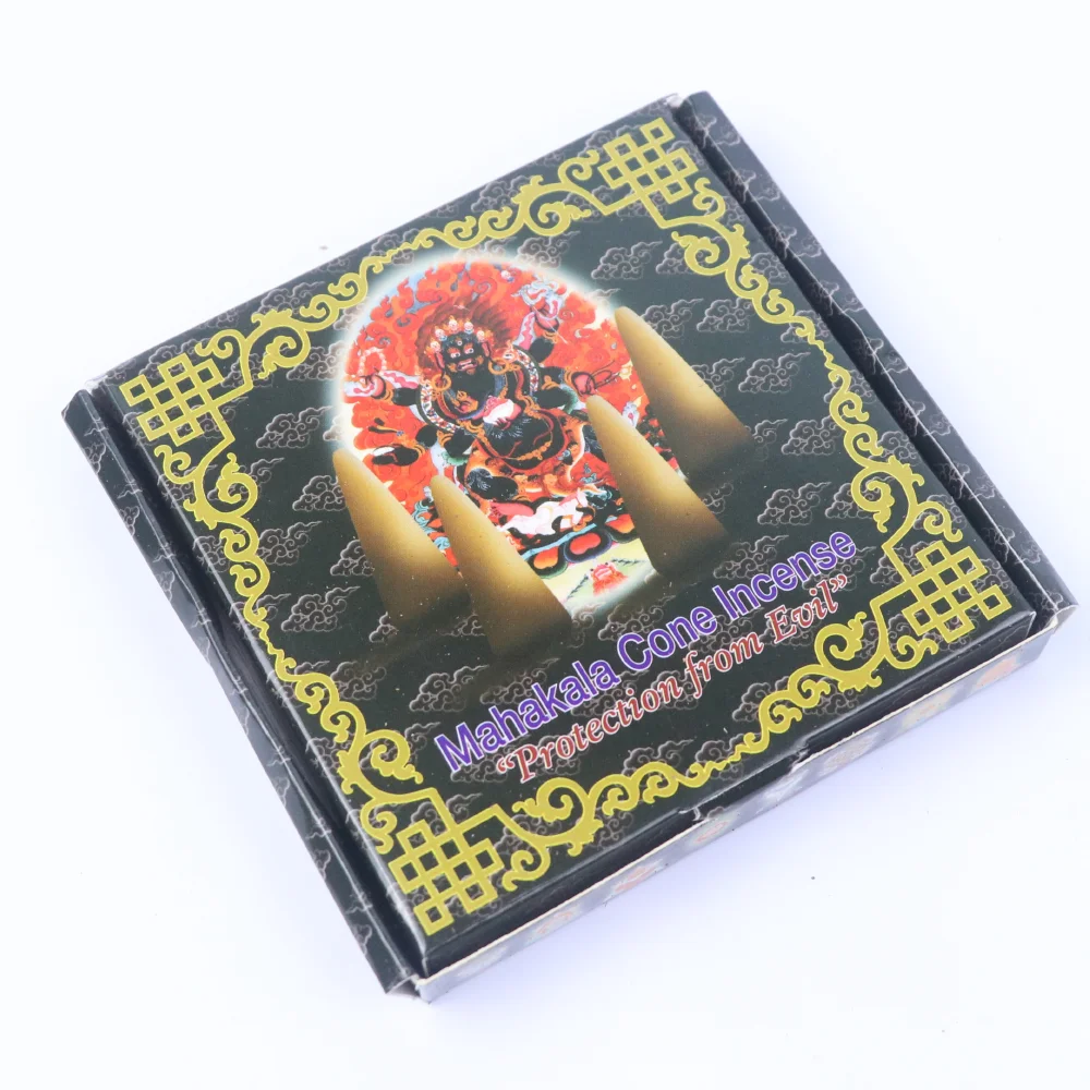 Ароматические благовония Mahakala с конусом ручной работы-натуральный аромат | Благовония для домашней медитации и ароматерапии Йога исцеление Молитвы