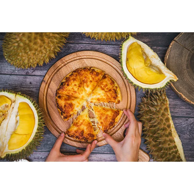 Bulk Sale Frozen Durian Pizza Halal Certified Rich Cheesy Best For & Lovers From Malaysia