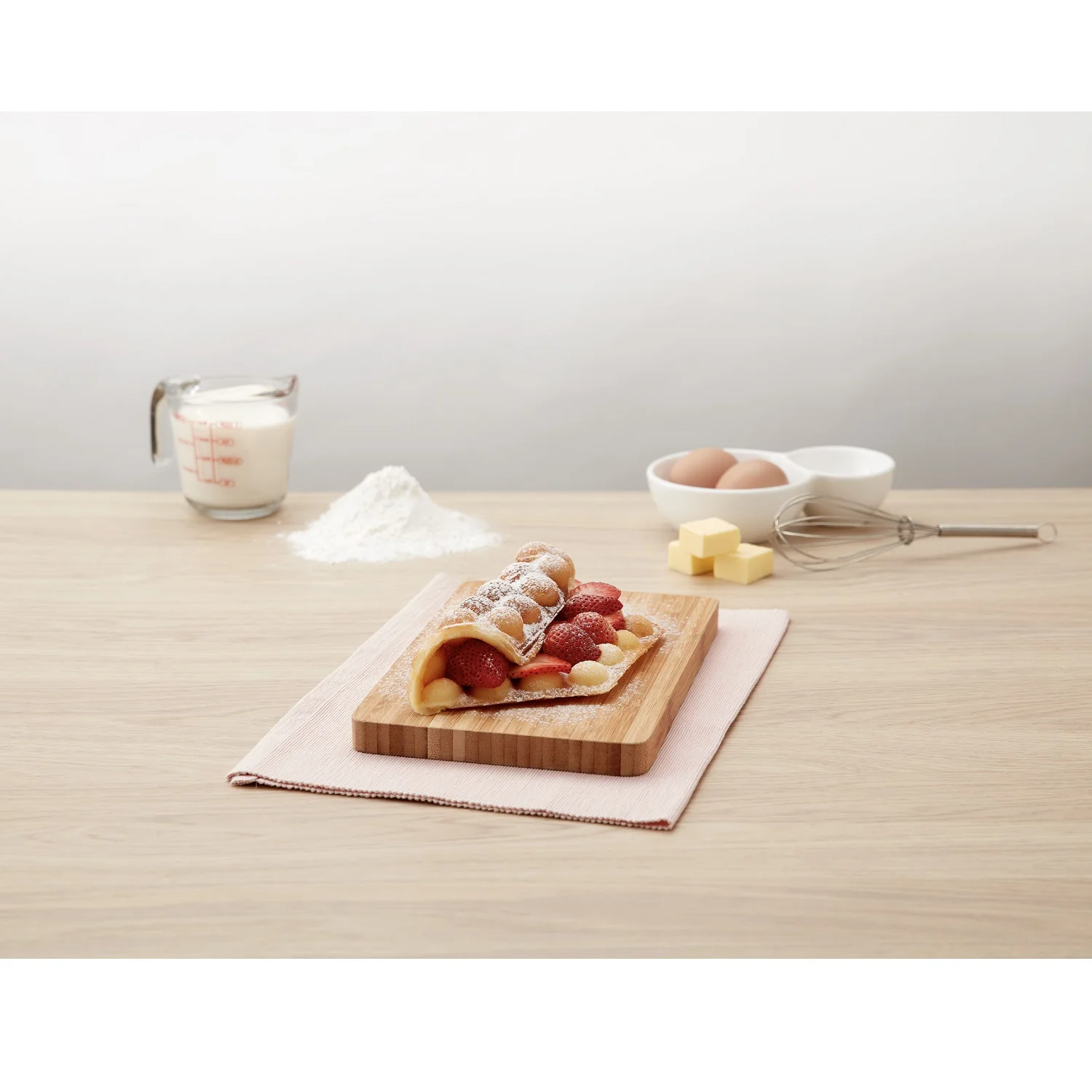 
Wholesale Custom Waffle Mix Tasty Quick Bubble Waffle Powder Mix Vanilla Flavor Gluten Free 