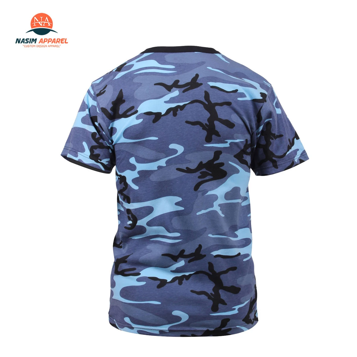  Индивидуальная сублимационная Спортивная камуфляжная футболка с V-образным вырезом Футболка принтом и коротким рукавом
