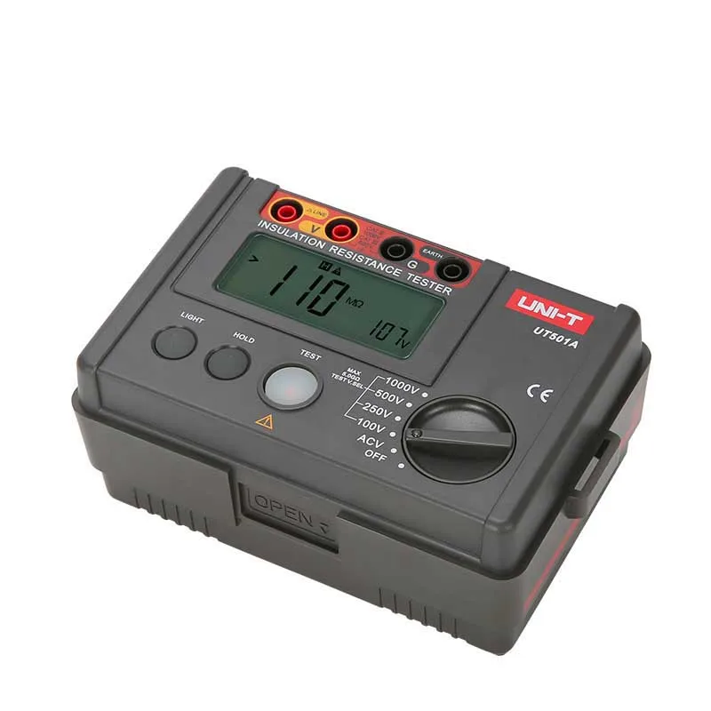 
UNI-T UT501A 100V~1000V Insulation Resistance Meter Ground Tester Megohmmeter Voltmeter 