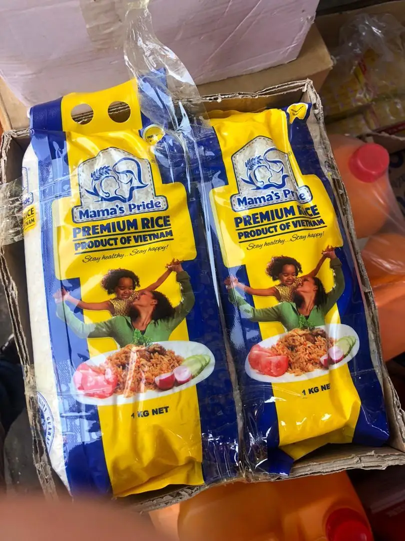 Лучшее качество полированная Упаковка Риса жасмина 5x5 кг 8x5 ламинированный пакет для экспорта (Мобильный/WA: + 84986778999 David Director)