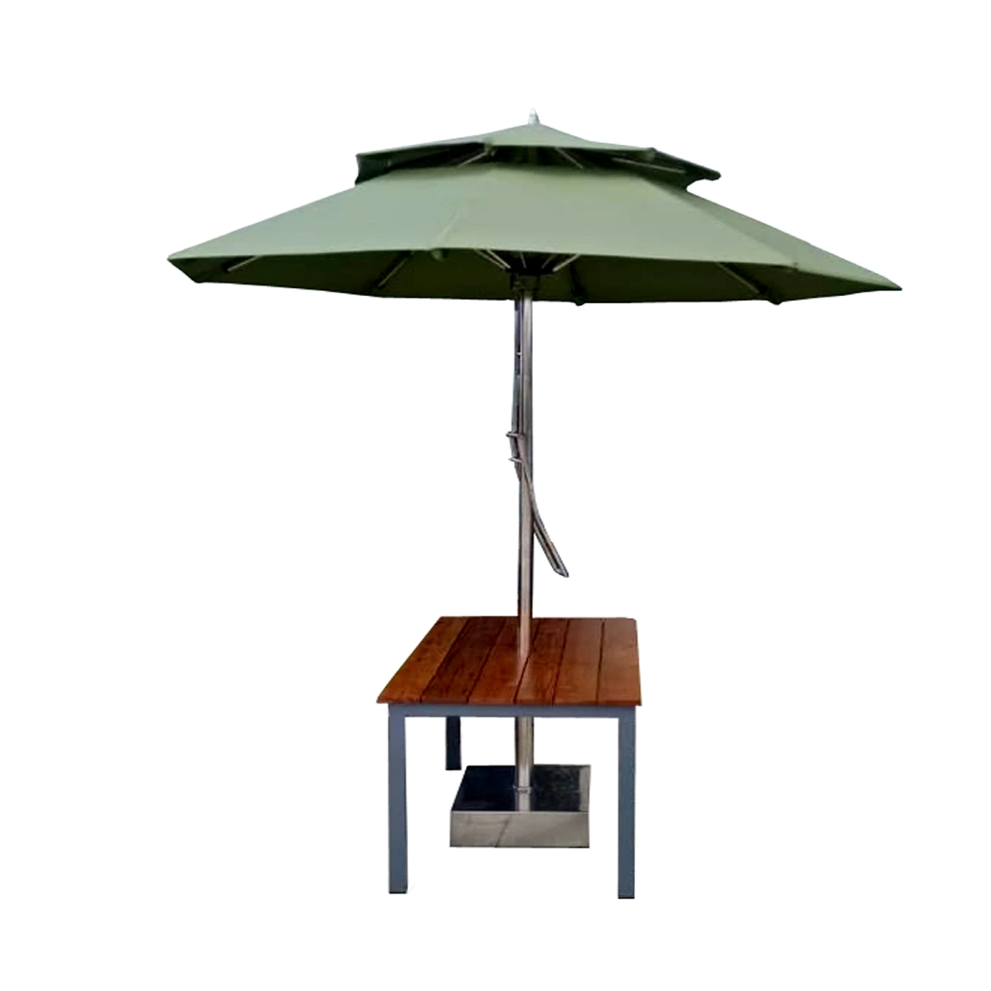 new arrival outdoor garden wholesale quality single deck patio umbrellas stainless steel center pole patio umbrellas
