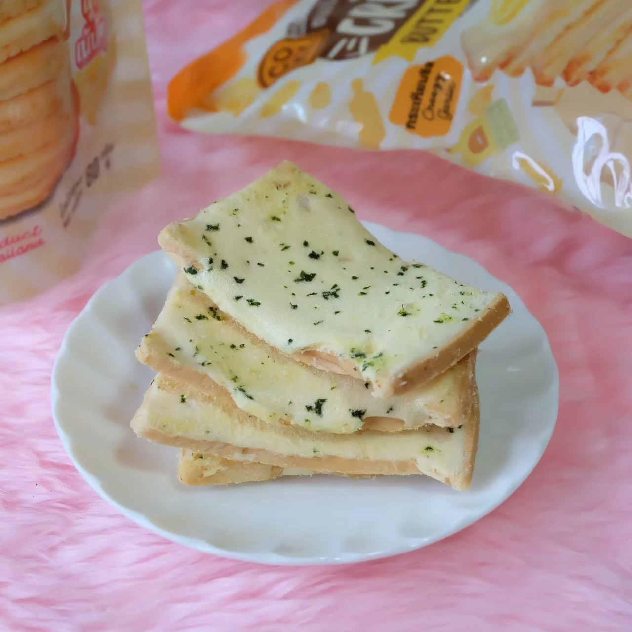 New COKY Butter Cookie Dough Bscuits Garlic Cheese Bulk Style Packing Packaging Sweet Delicious Desserts From Thailand