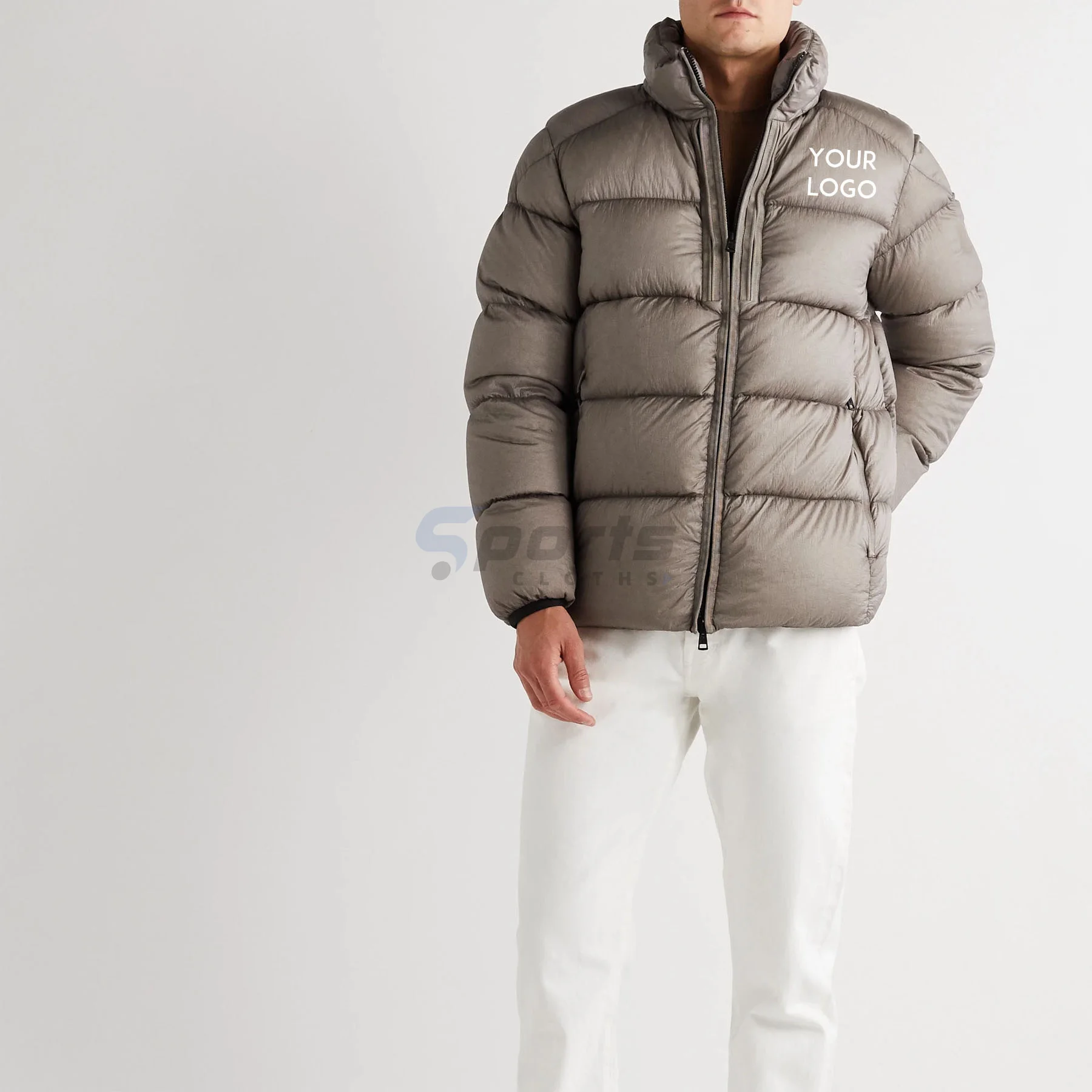  Мужское зимнее пальто с капюшоном Классическая теплая Толстая Повседневная куртка на утином пуху парка для снега