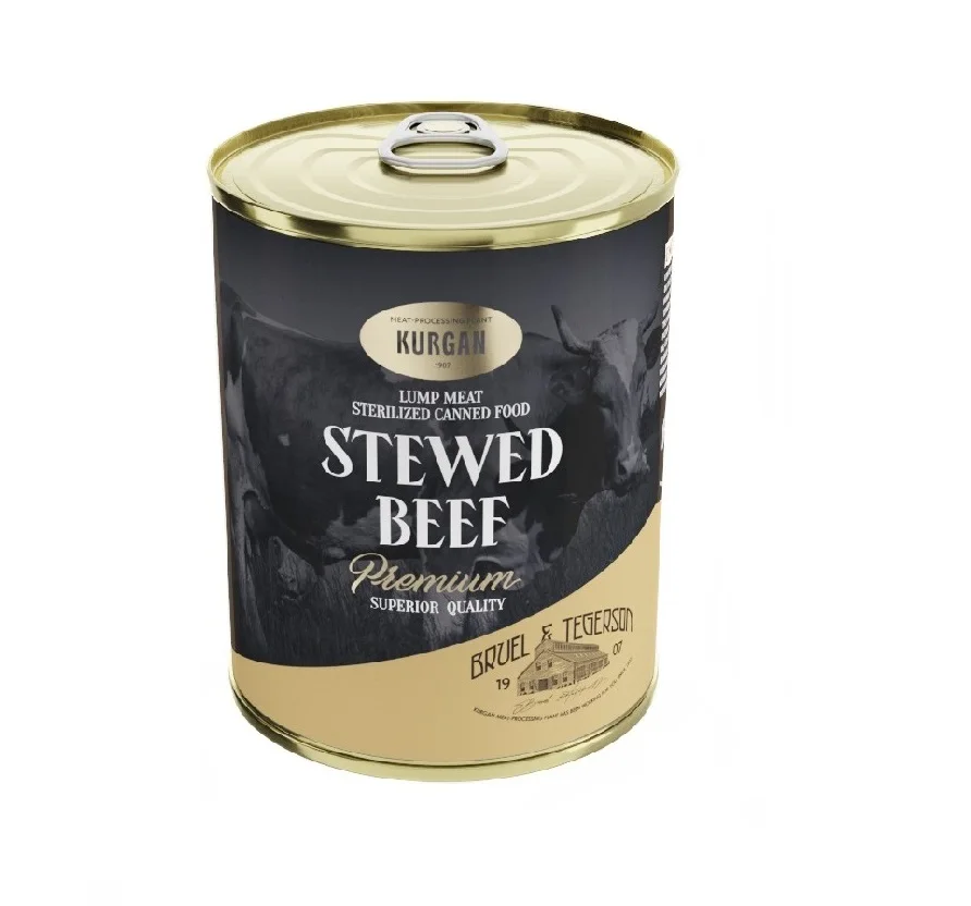 330 g Delicious Wholesale Russian Premium Quality Canned Stewed Beef Meat Ready to Eat