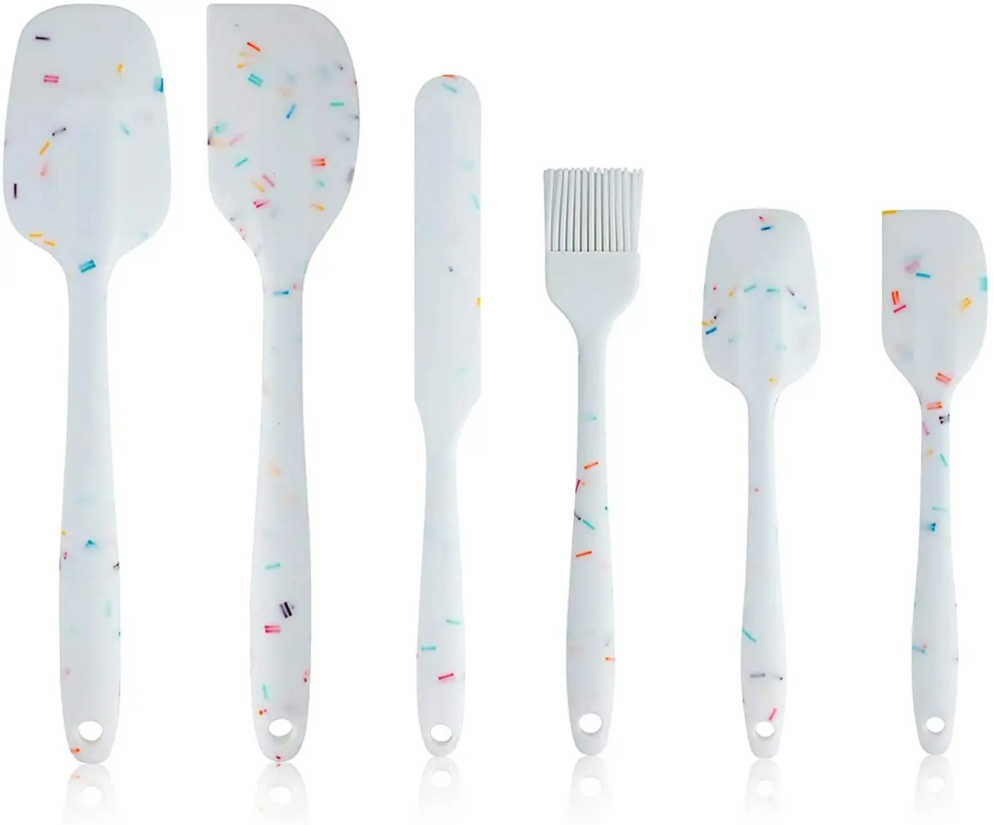 6PCS Heat Resistant Nonstick Silicone Spatula