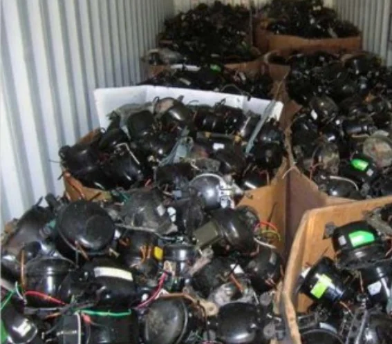 Used Refrigerator Compressor Scrap, Used Electric motor scrap form Europe