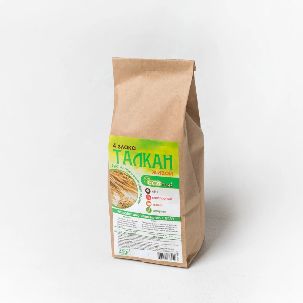 Высококачественные 4 зерновые злаки Talkan с льняной мукой, зернами тыквы и амаранта для пищеварения, порошковый пищевой концентрат