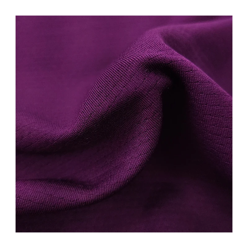  Функциональная впитывающая влагу 100% Полиэстеровая сетчатая фиолетовая ткань в клетку двухсторонняя функциональная трикотажная stoffes