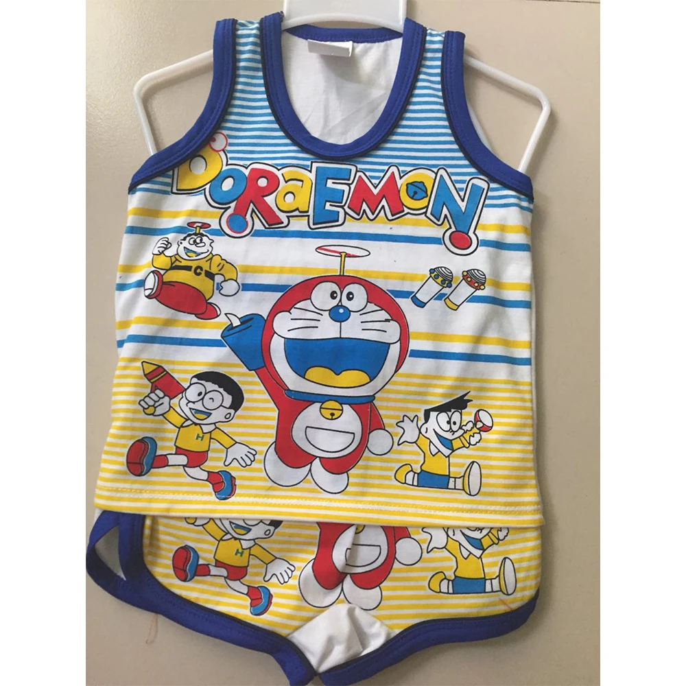 Kids boy clothing sets with cotton soft cartoon prints suits children set