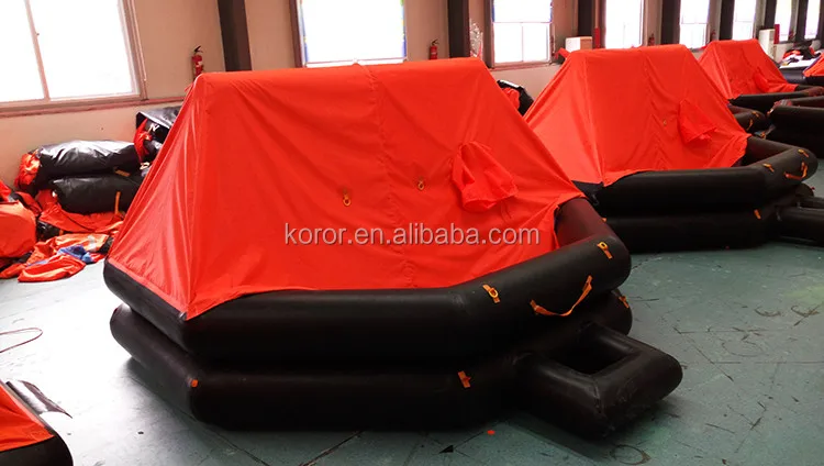 
10 person inflatable self inflating life raft 