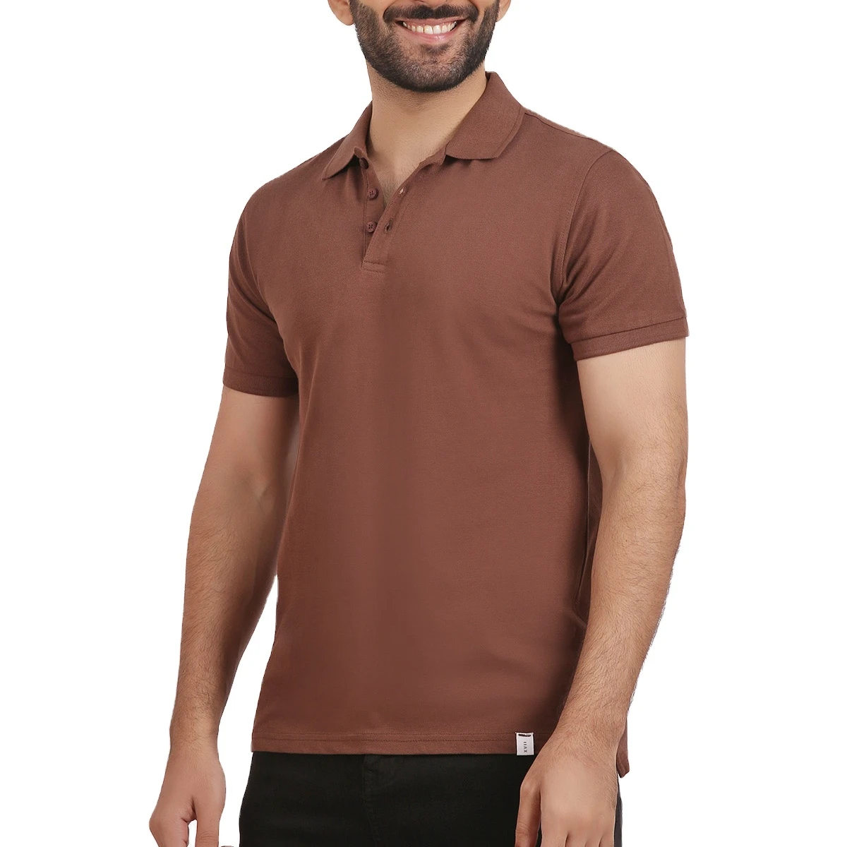 Для мужчин новый дизайн с короткими рукавами футболки поло Shirt1 00% полотняного плетения из чистого хлопка отложной воротник 2021