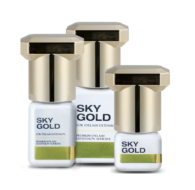 The Best Black Sky Glue Gold for Eyelash Extension for False Eyelashes Private Label Adhesive