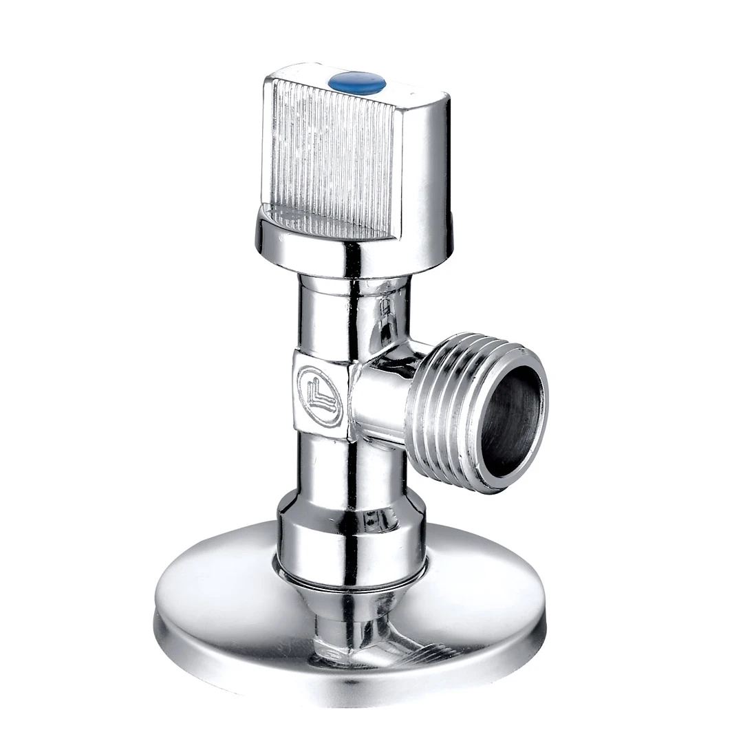 Полированные хромированные латунные угловые клапаны 1/2x3/8 дюйма