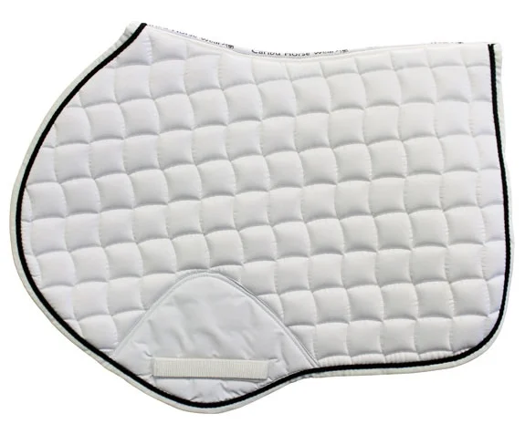 
White All purpose Quilt Saddle Pad 