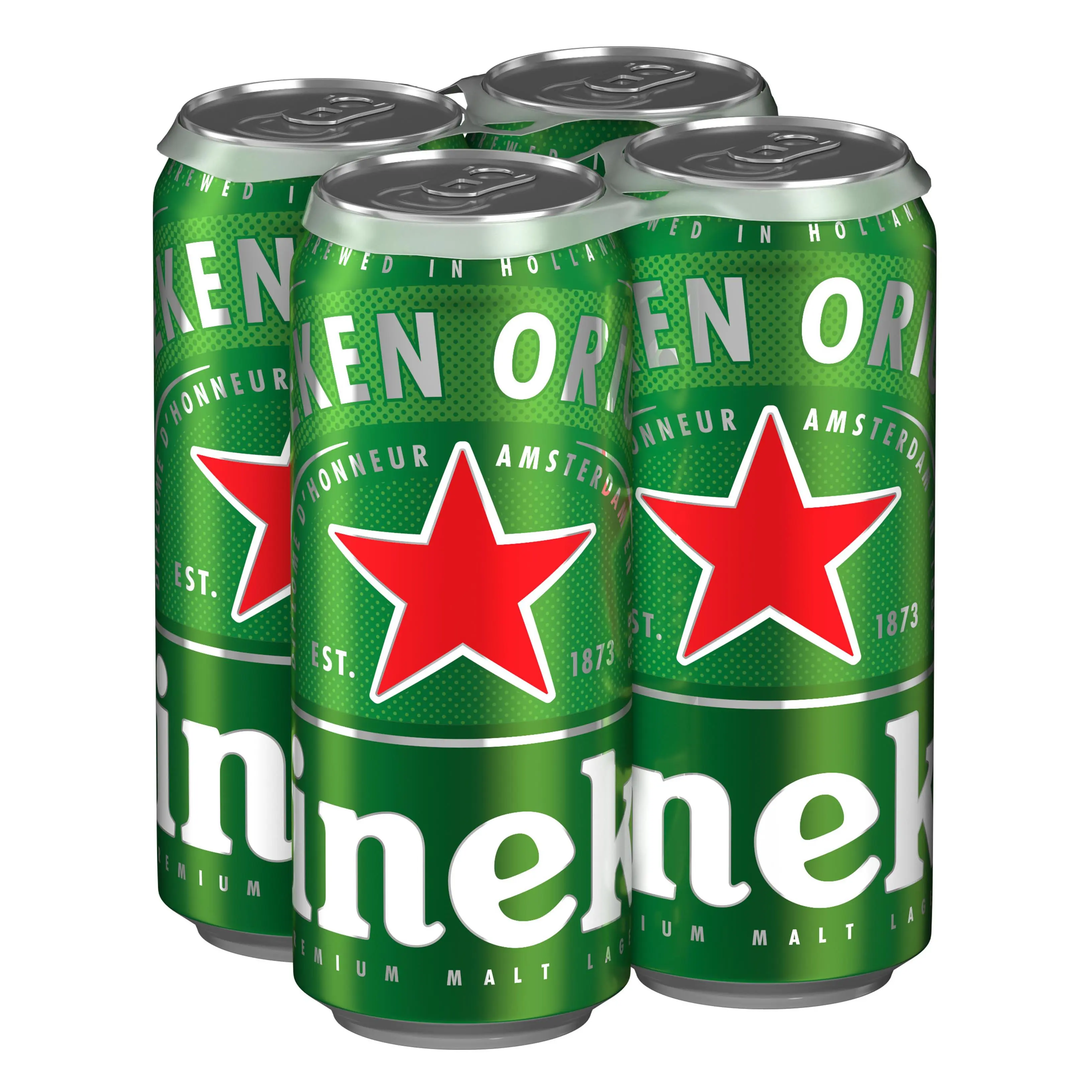 Heineken Premium Lager Beer Cans 4 x 440ml