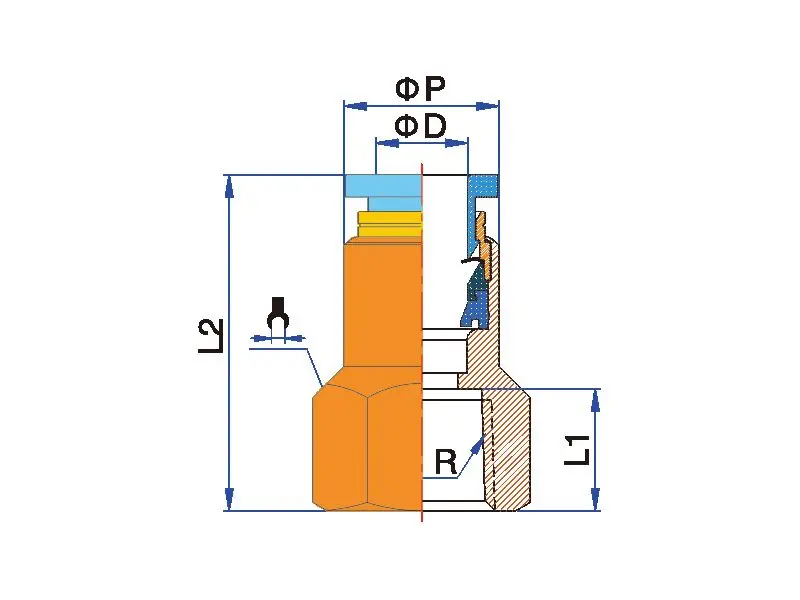 Латунный прямой пневматический Фиттинг с внутренней резьбой 5/32, 1/4, 5/16, 3/8, 1/2 NPT для быстрого подключения