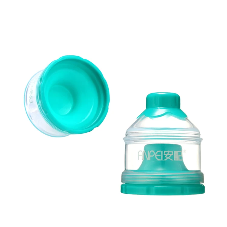 Hot selling 3 layer baby large capacity portable milk powder snack food supplement storage box