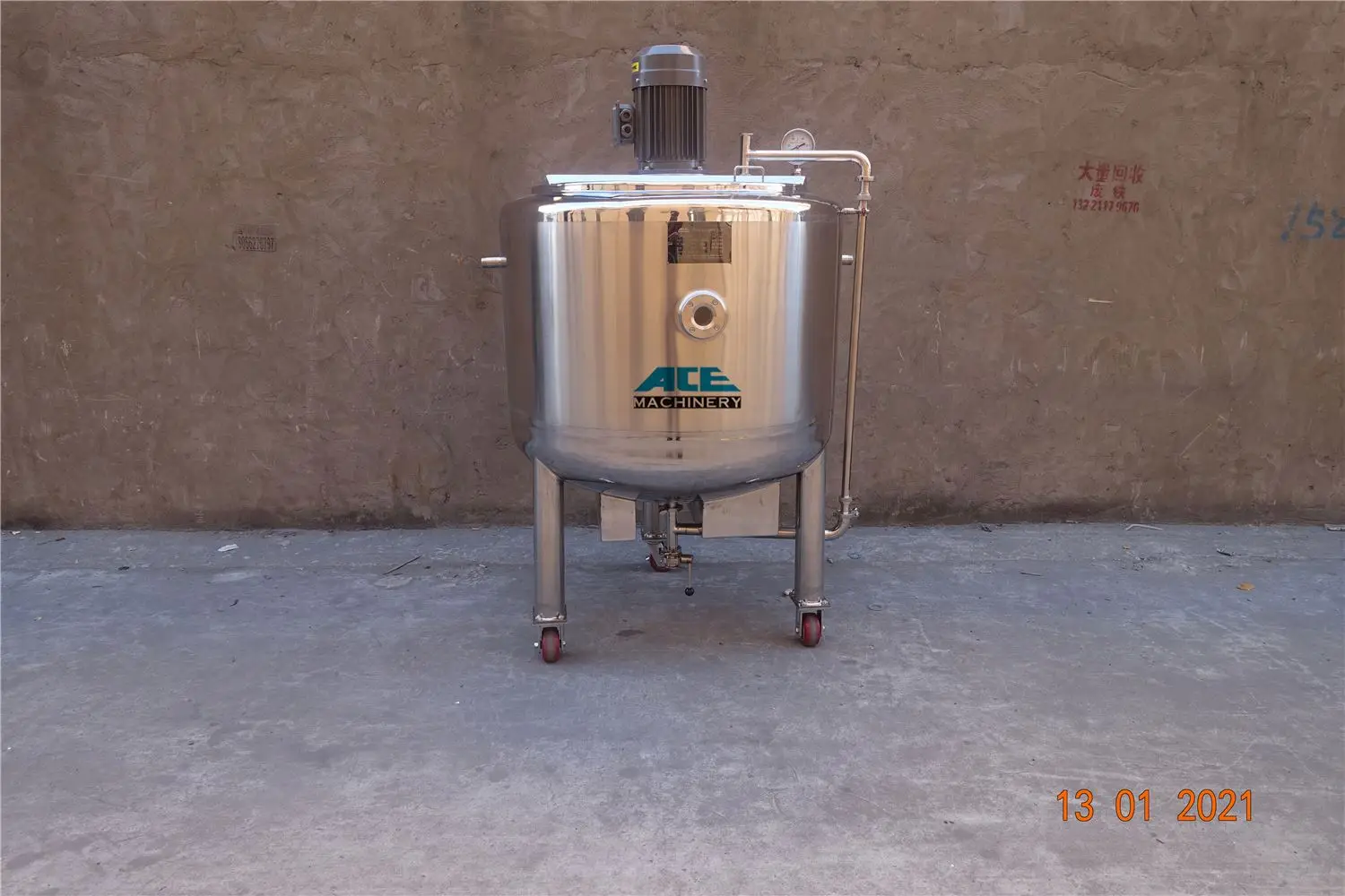  Заводская цена нержавеющая сталь 304 500L 1000L 2000L смешивающий бак с лекарством