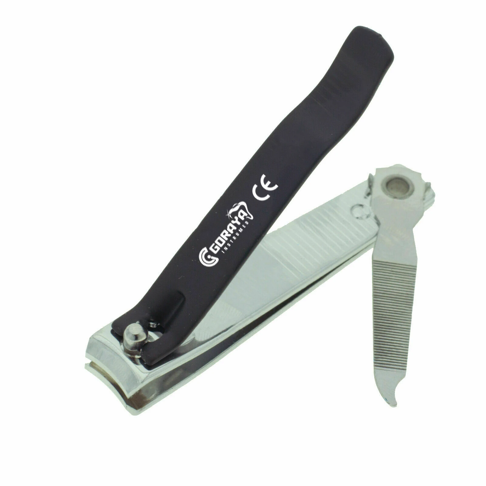 HOT SALE GORAYA GERMAN Finger Nail Clippers With File Scissors Hair Clippers Nail Scissors Feet Large Black GB CE ISO APPROVED