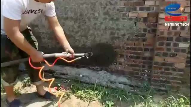 Машина для нанесения цементной штукатурки