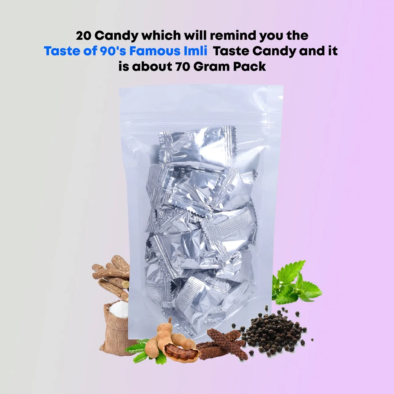 Royal Swag Ayurvedic  Kik Nic Nicotine Free Candy, Helps to Satisfy Nicotine Craving, |Childhood Imli Candy Taste Nicotine Free