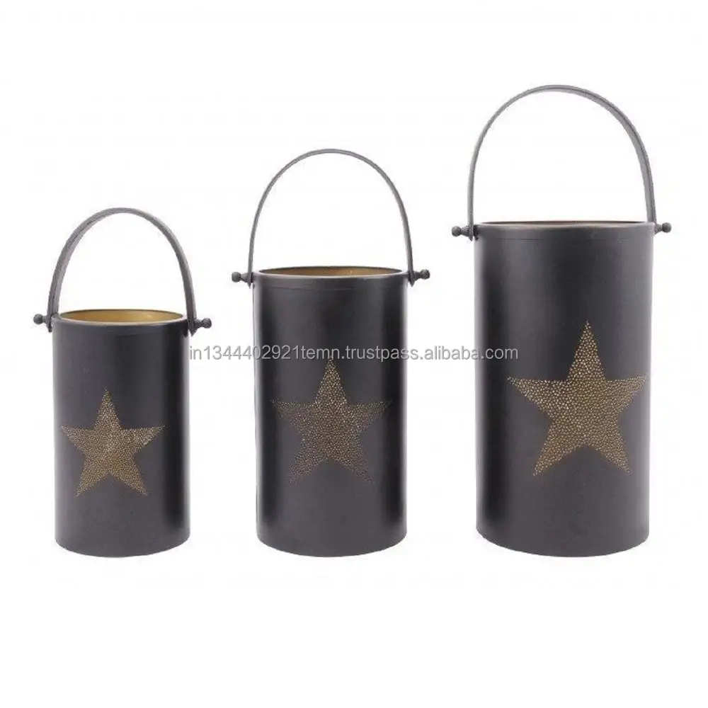 Black Nickel Moon T-Light Votive candle stand with shining Direct inside wholesale manufacture