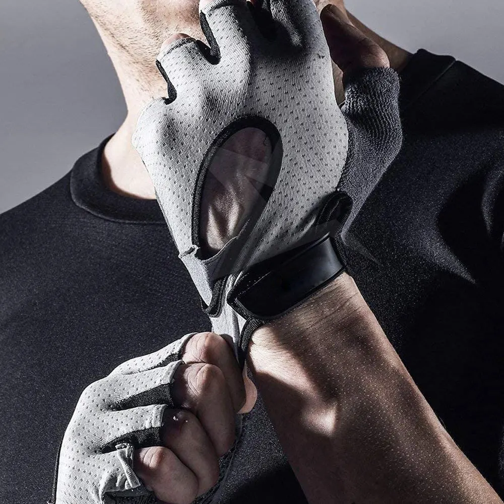 2021 Hot Sale Weight Lifting Gloves Half Finger Fitness Gym Gloves With Wrist Support