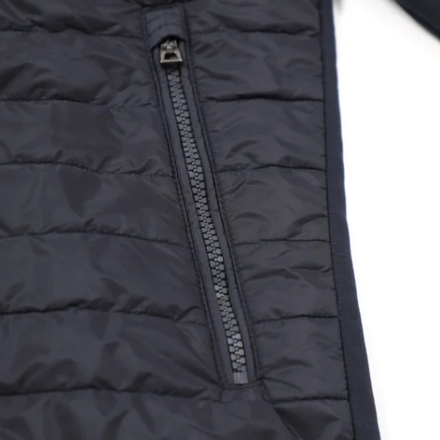 Customizable Man Jacket Blue Color For Everyday Usage Made In Italy Clothing With Nylon And Cotton