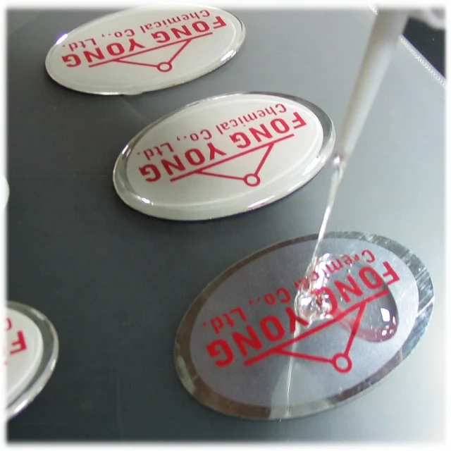 
Customized domed waterproof epoxy sticker resin 