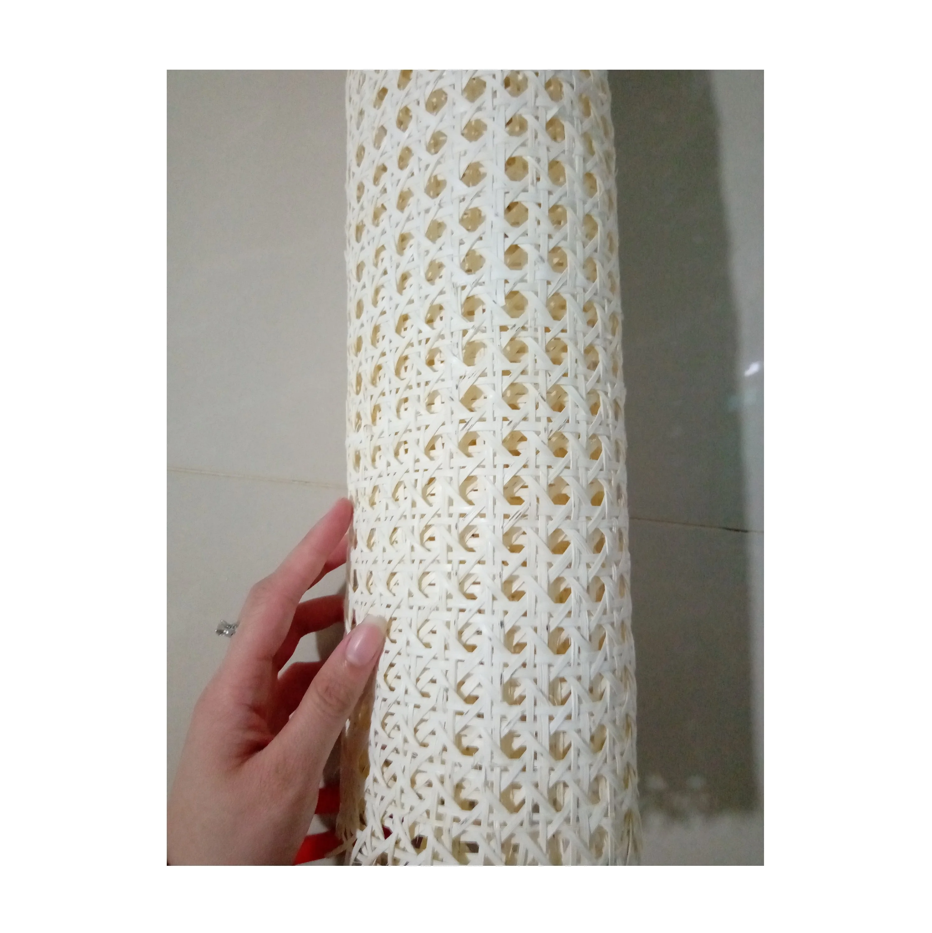 High Quality Mesh PE Rattan Webbing Rolls Synthetic Rattan Cane Webbing with Good price making Furniture
