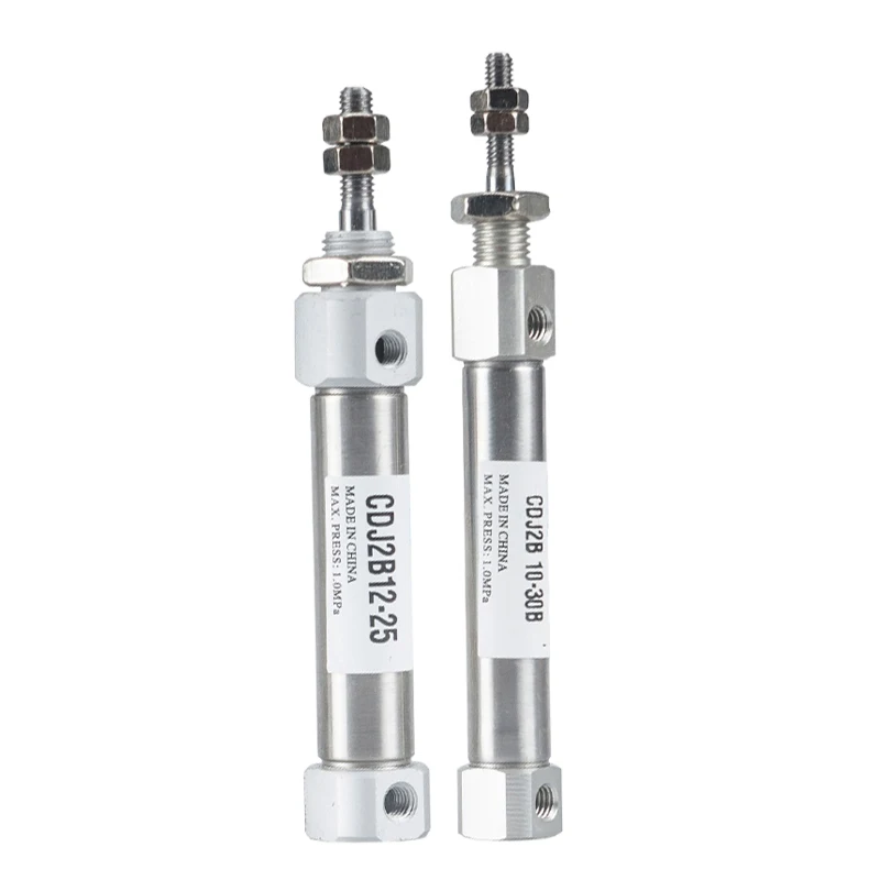 CDJ2B Series Mini Pneumatic Air Cylinder Spring Return Single Acting Stainless Steel Mini Air Cylinder