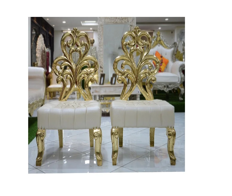 Luxury Wedding Events Metal Gold Chiavari Chairs For Party