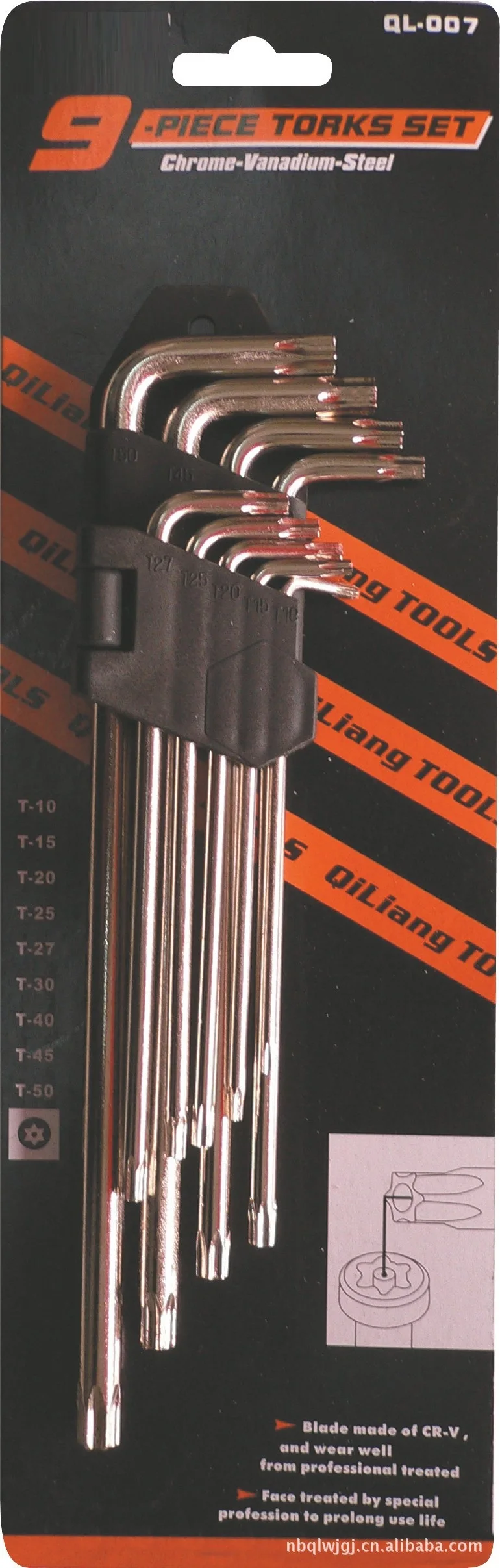 9Pcs Hex key set