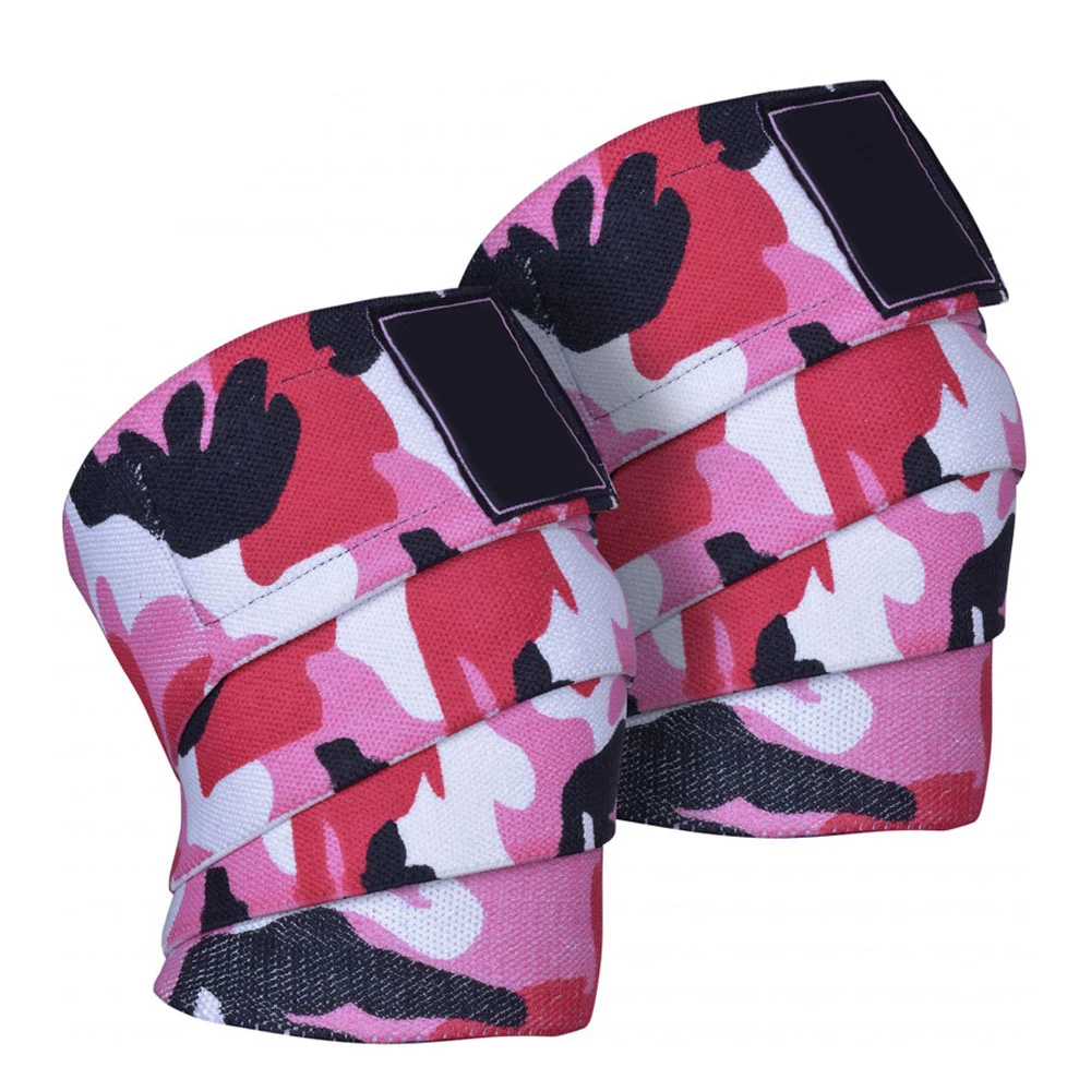 Manufacture Top New Weight Lifting Knee Wraps Neoprene Thick Compression Knee Wraps Support Weightlifting Knee Wraps