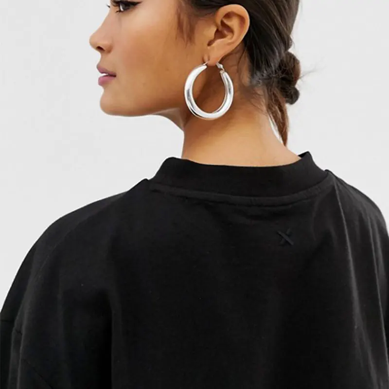  Простая белая мужская футболка из 100% чесаного хлопка с круглым дном на заказ