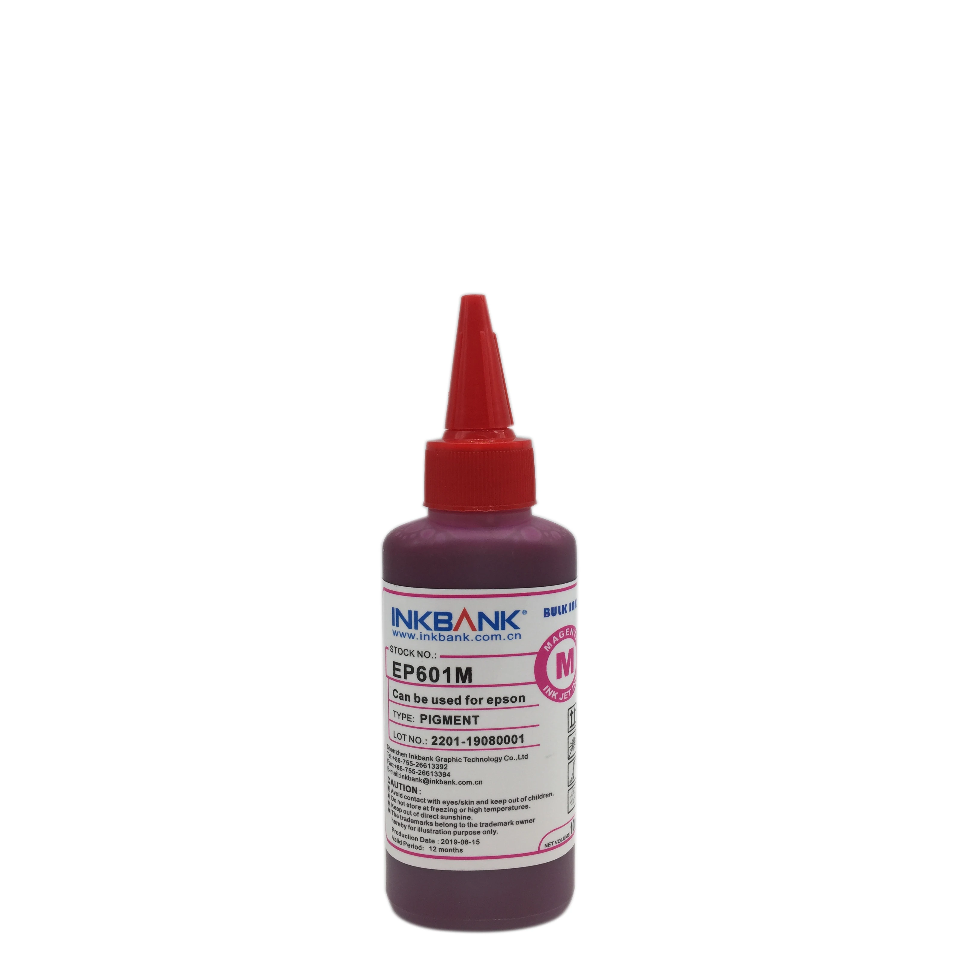 Inkbank Pigment universal ink for ep inkjet printers with hot sales(EP601 100ml)