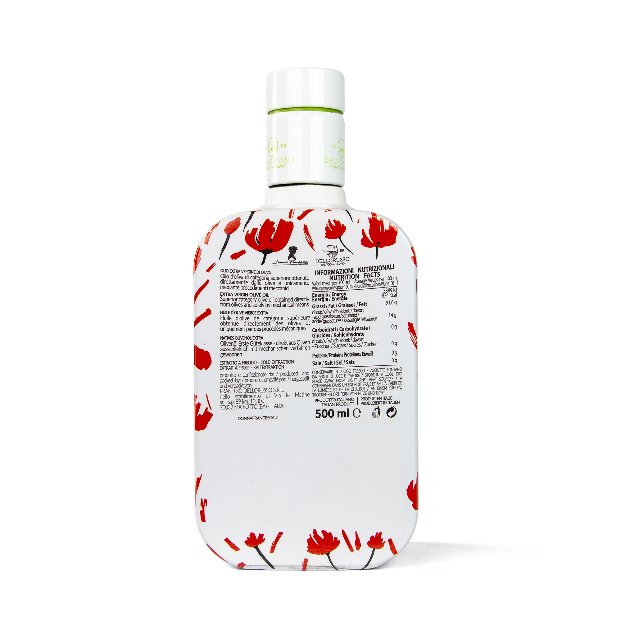 Italian Extra Virgin Olive Oil Poppy Flowers Intensely Fruity