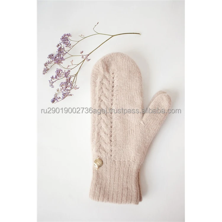 Вязаные варежки лучшего качества для холодного сезона, изготовлены из высококачественного козьего пуха, надежный поставщик пуховых варежек