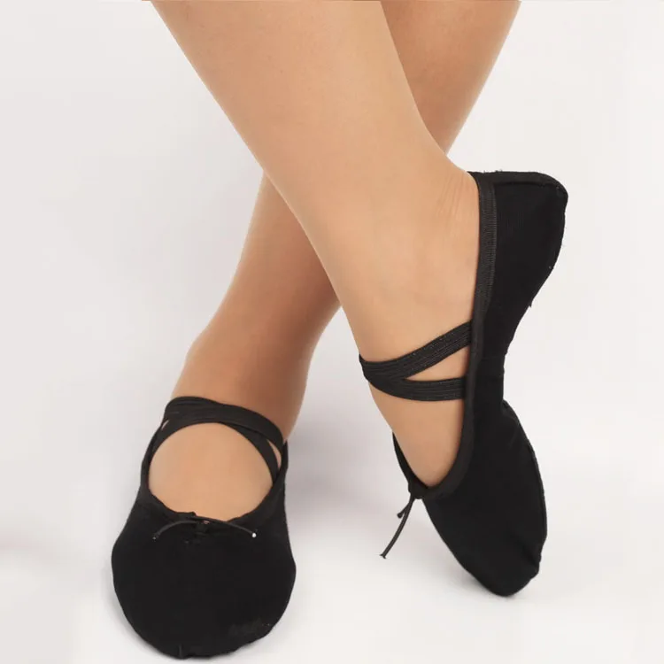 ballet shoes soft sole indoor dance shoes for women Classic Leather Gymnastic Ballet Shoes
