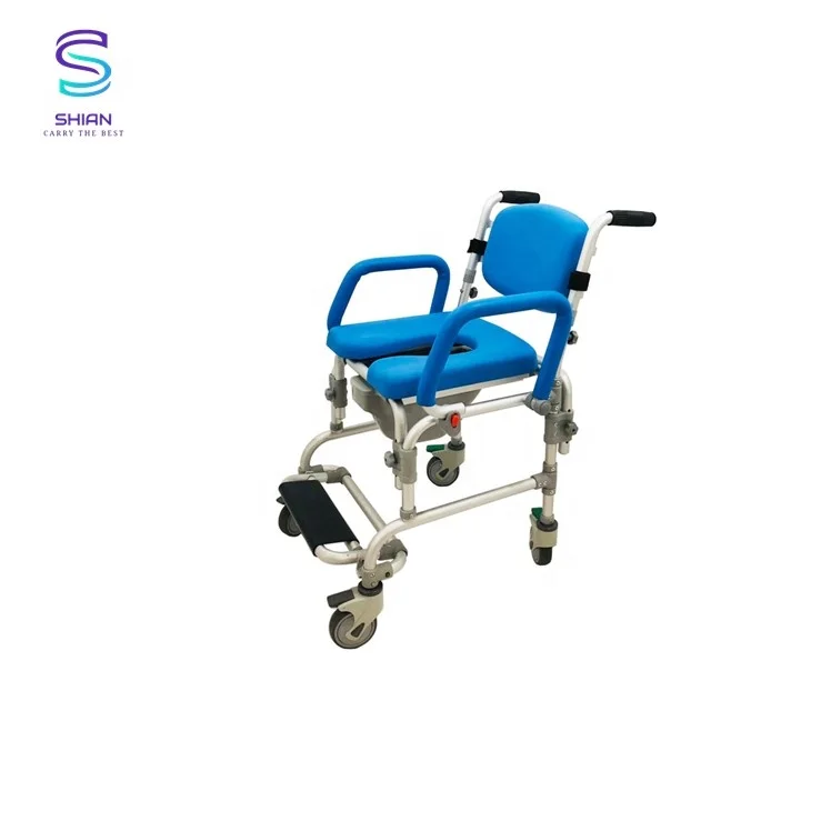 
HT6129 Highly functional folding wheelchair Shower Commode Chair for elderly 