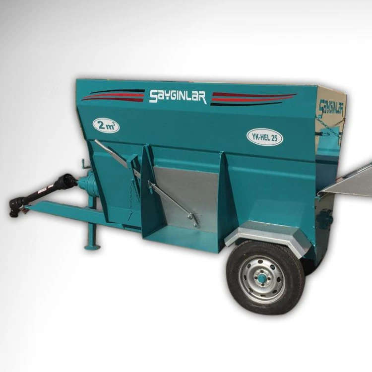 Feed Mixing Wagons Horizontal Auger Tractor Pto Powered 2m3 Tmr Feed Mixer