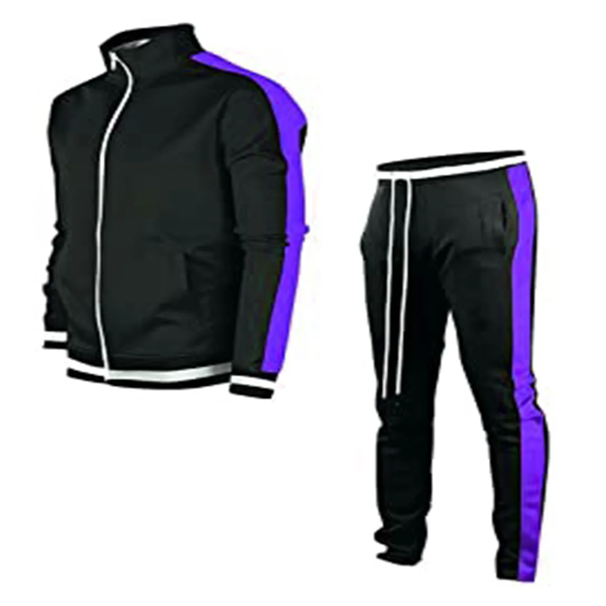 Custom logo mens Plain Workout Crew Neck Sweat Suit Wholesale High Quality Tracksuit Streetwear Mens Sweatsuit sport suit man Se