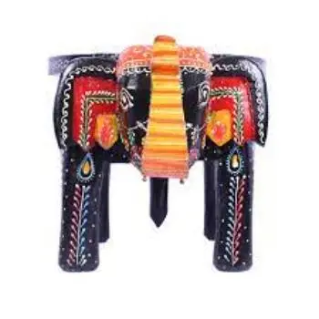 High Quality Handicraft Decor Large Wooden Handcrafted Elephant Table C Gift and home decor Classic and Traditional Style India