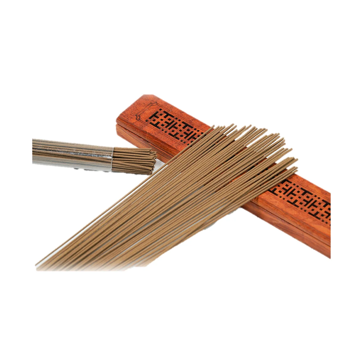 High Quality Rectangle Wooden Burning Box High-end Incense Stick 22cm Smart oud incense burner