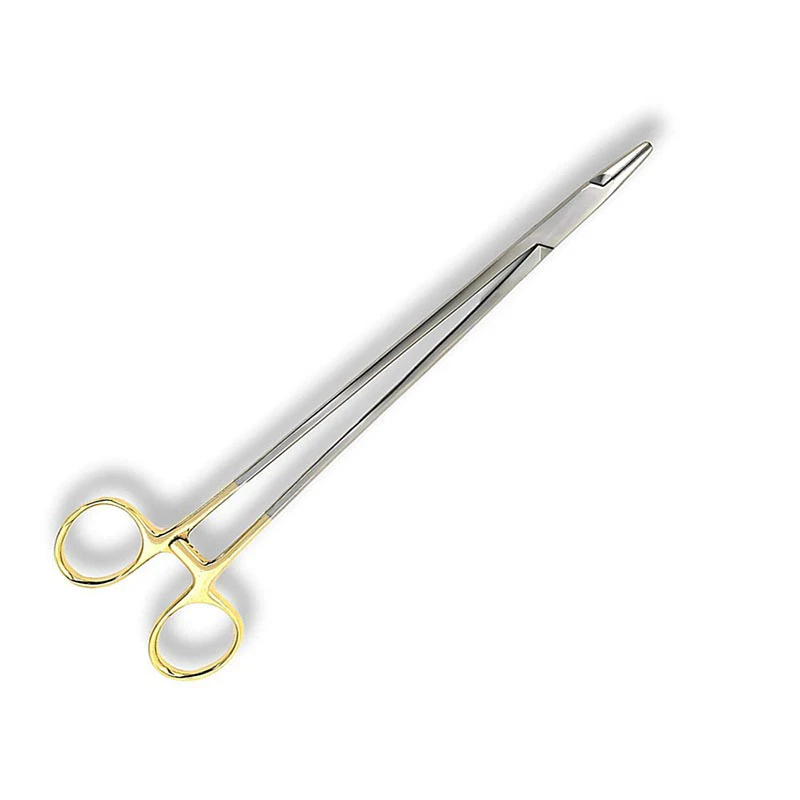 Драйвер держателя Шовной нити с вставками из карбида вольфрама и золотыми кольцами-премиум-класса