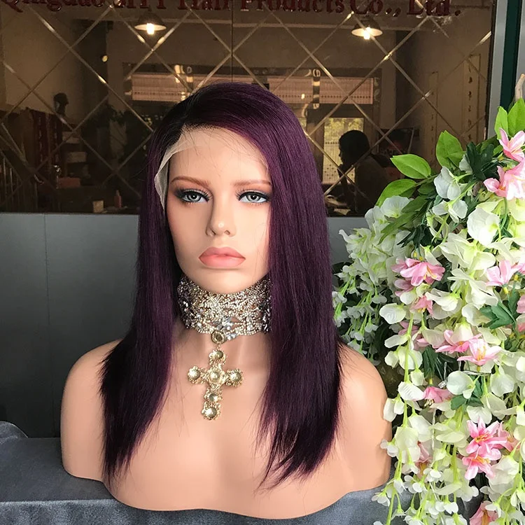 Парики на сетке спереди Shy design, парики hd на сетке, бразильские натуральные волосы на сетке спереди, фиолетовые парики, без клея, прямые парики, человеческие волосы с детскими волосами